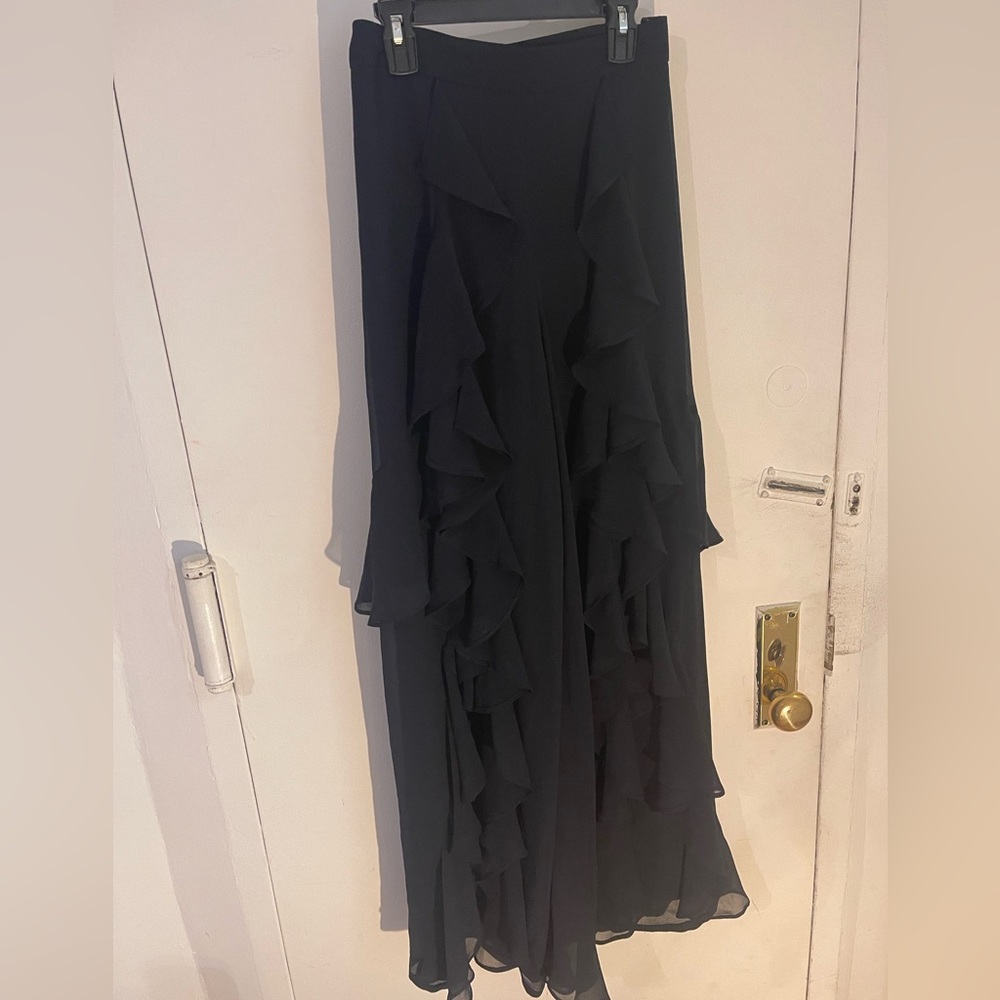 Size 24 Ruffle Navy Blue Pants